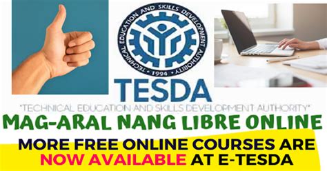e-tesda|More courses now available in TESDA Online Program.